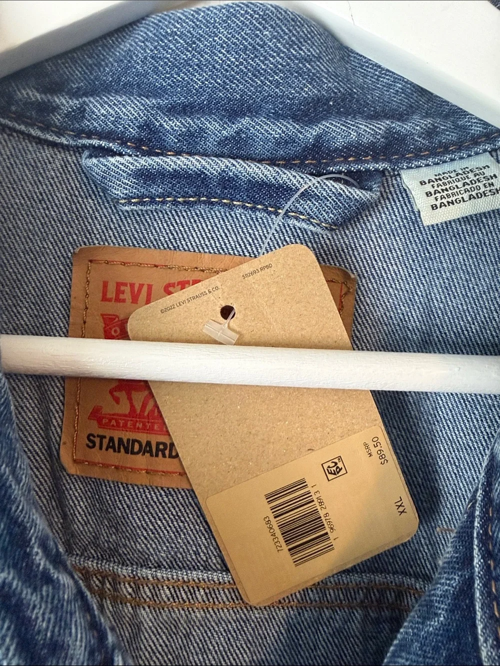 Levi's Light Blue Denim Jacket - Picture 3 of 5